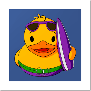 Surfer Rubber Duck Posters and Art
